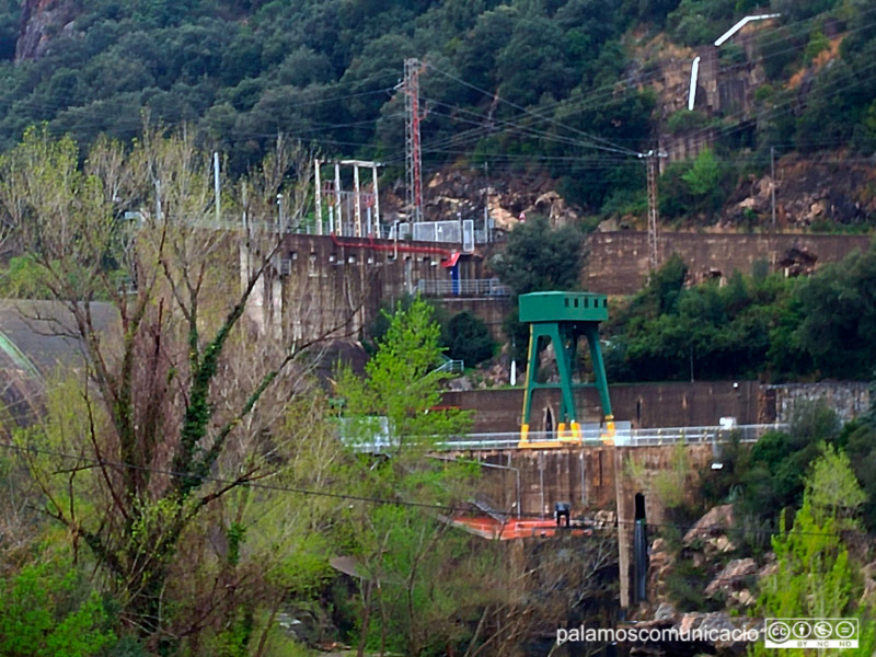 Instal·lacions de l'embassament d'El Pasteral que subministra l'aigua a la Costa Brava Centre.
