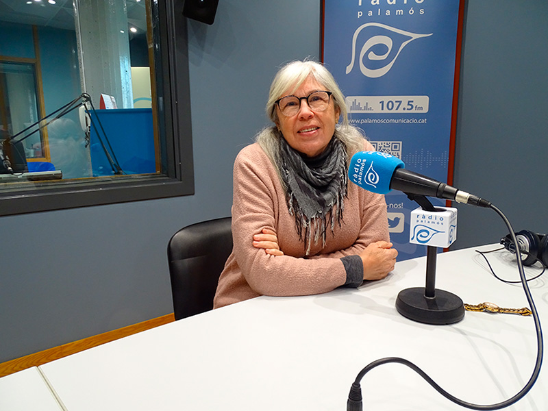 Roser Huete, regidora de la CUP a l'Ajuntament de Palamós i membre de la Mesa Sindical de Sanitat. 