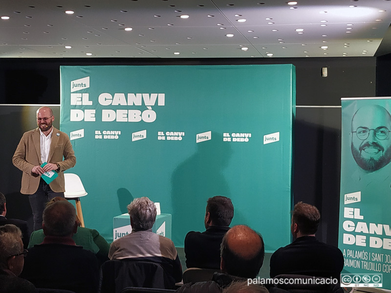 Raimon Trujillo, durant la presentació de la seva candidatura el passat dissabte.