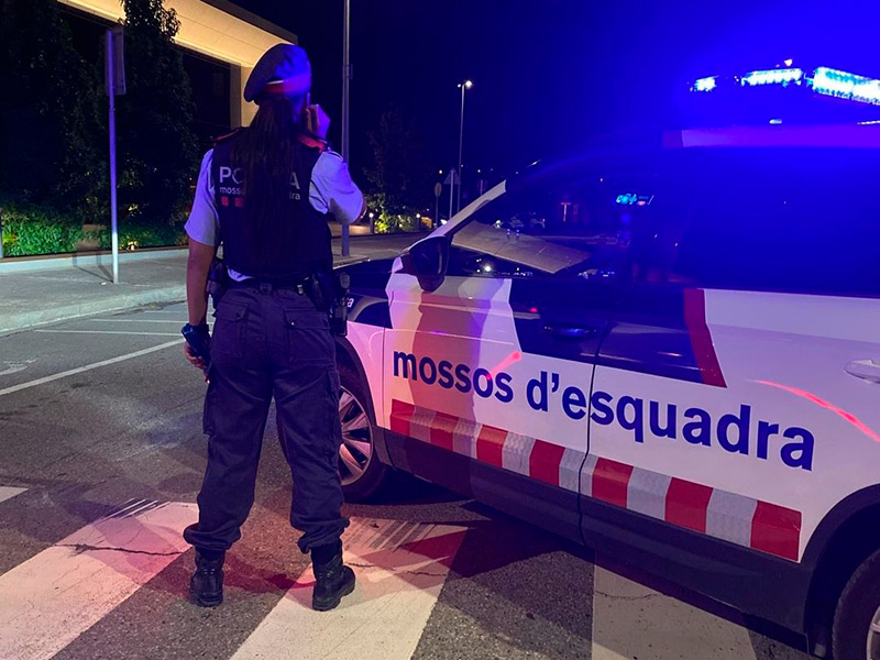 Un control de trànsit dels Mossos d'Esquadra. (Foto: Mossos d'Esquadra).