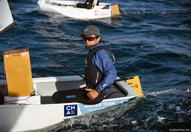 Hugo Rodríguez ha guanyat la 33a edició de la Palamós Optimist Trophy. (Foto: Alfred Farré).
