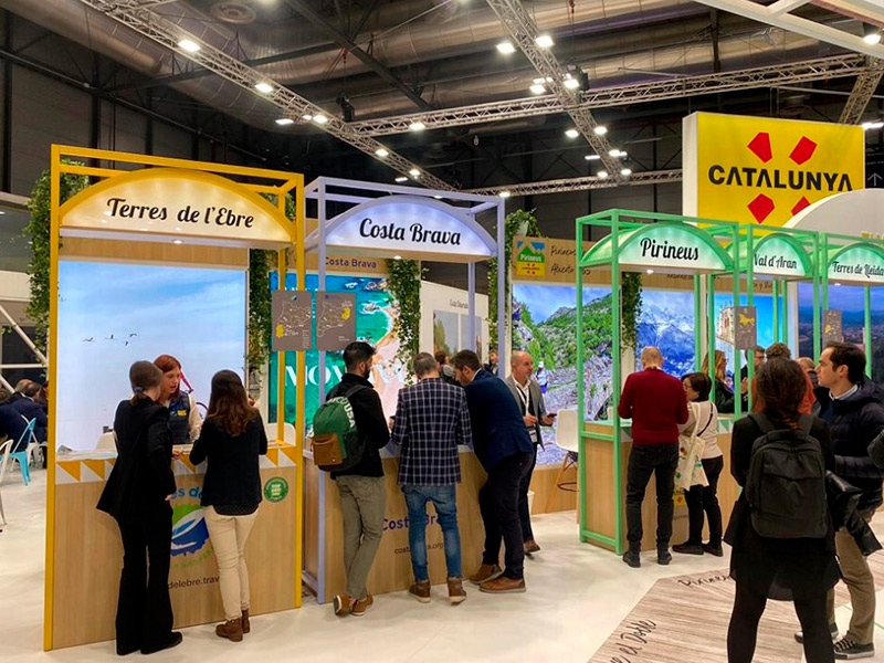 Imatge d'arxiu d'un estand en una fira turística del Patronat de Turisme Costa Brava Pirineus.