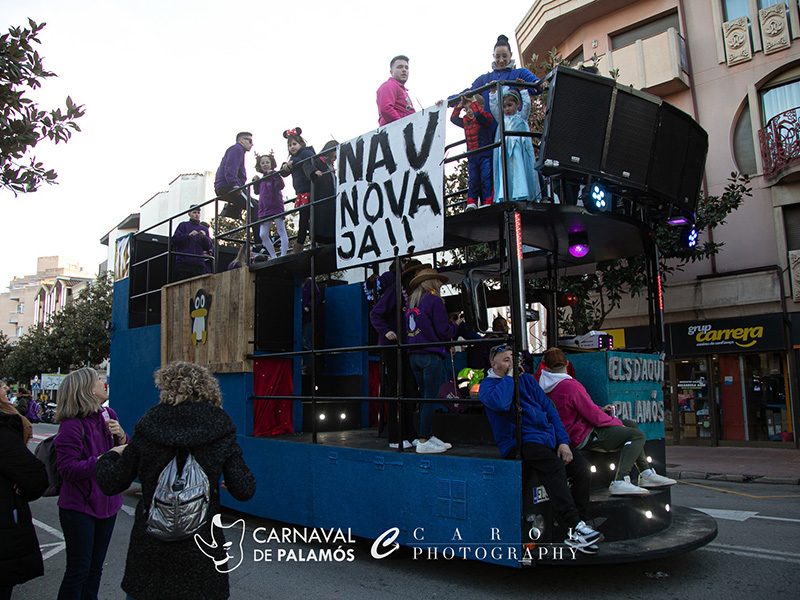 Una de les carrosses participants del carnaval de Palamós d'aquest any. (Foto: Carol Photography).