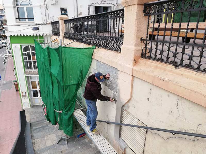 Les obres de millora van a càrrec dels operaris de la Brigada Municipal de Palamós. (Foto: Ajuntament de Palamós).