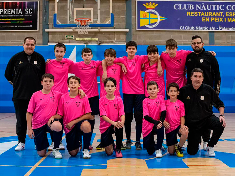 L'equip infantil del Futbol Sala Palamós. (Foto: Futbol Sala Palamós).