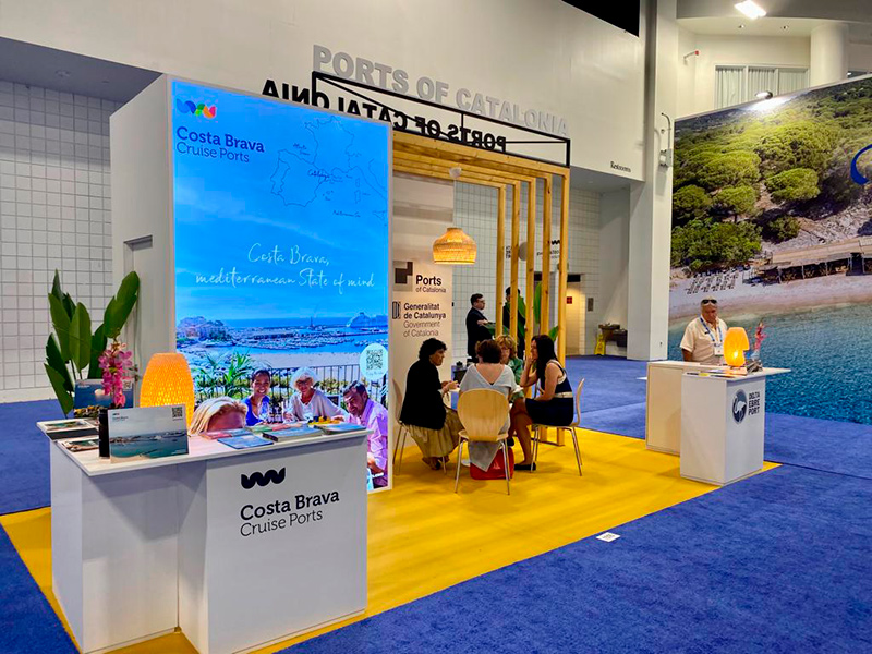 Palamós, Roses i La Ràpita es promocionen com a port-boutique a la Fira Seatrade Cruise de Miami. (Foto: Ports de la Generalitat).