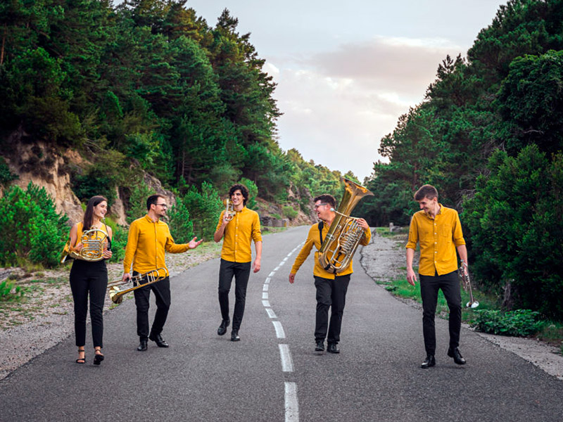 KamBrass, un quintet de vent metall nascut l’any 2017 a Barcelona. (Foto: KamBrass).