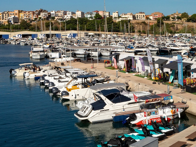 La zona d'embarcacions de lloguer al Port Marina Palamós. (Foto: Port Marina Palamós).