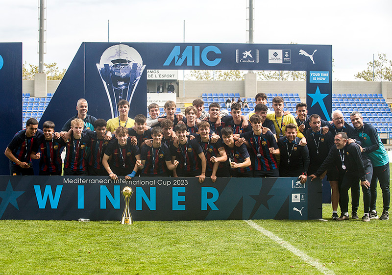 El FC Barcelona va derrotar el Lloret CF en la final de la categoria U19 (Foto: Ruben Garcia/MICFootball)