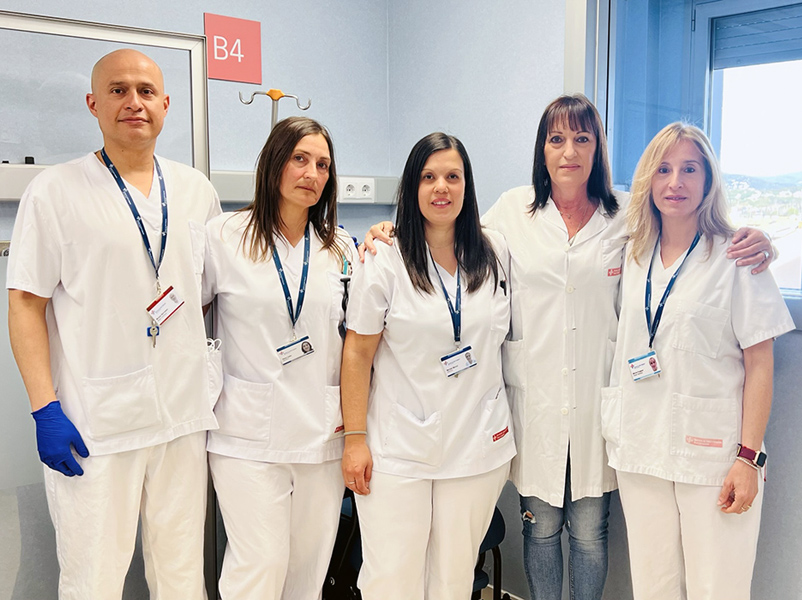 Equip de la Unitat d'Insuficiència Cardíaca de l'hospital de Palamós. (Foto: SSIBE).