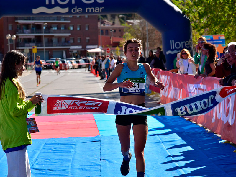 Blanca Batlle s'ha proclamat aquest cap de setmana Campiona d'Espanya de Trail Sub20. (Foto: AA Palamós).