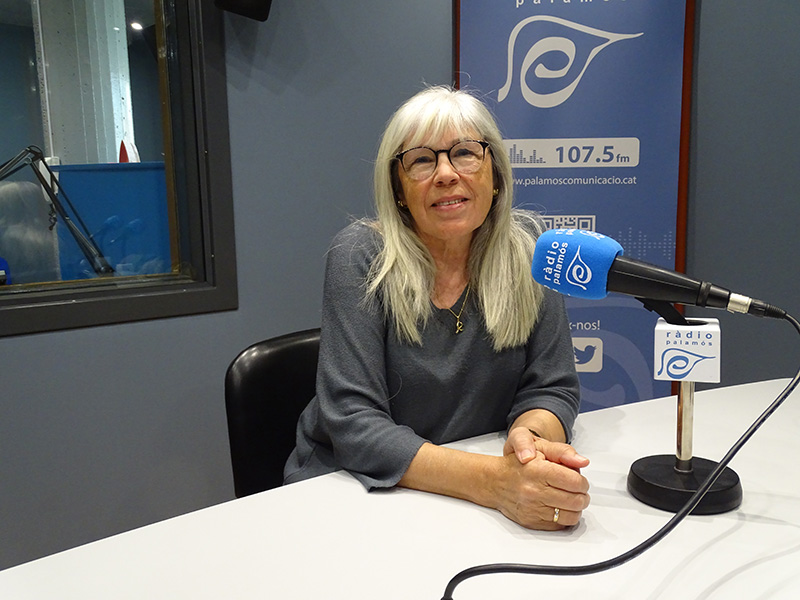 La regidora de la CUP a l'Ajuntament de Palamós, Roser Huete, avui al 'Preguntes'.