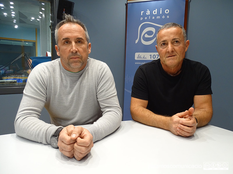 Els agens de la Policia Local de Palamós i alhora delegats sindicals de CSIF, Miquel Àngel Garcia i Joan Millán.