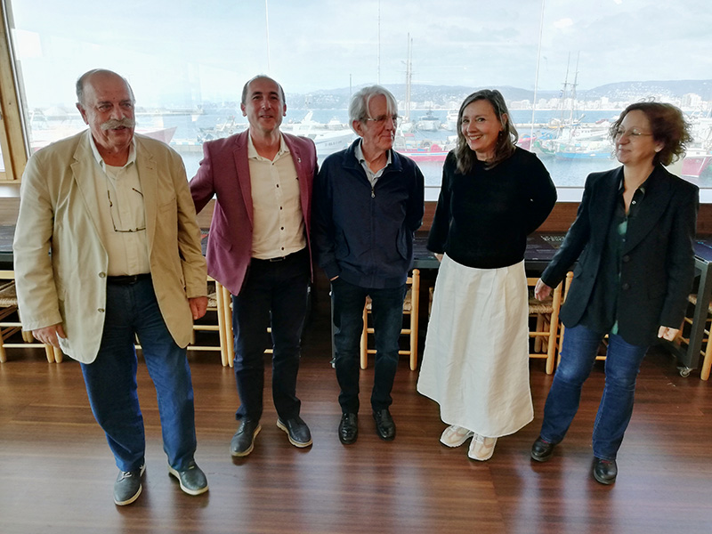 L'Espai del Peix va ser ahir l'escenari de l'homenatge a Jordi Sistach i Roura (al centre de la imatge). (Foto: Ajuntament de Palamós).