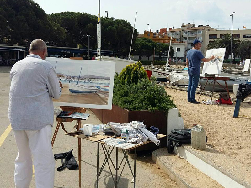 Demà hi ha sortida per pintar a l’aire lliure pel litoral del municipi amb pintors del Cercle Artístic Palamós. 