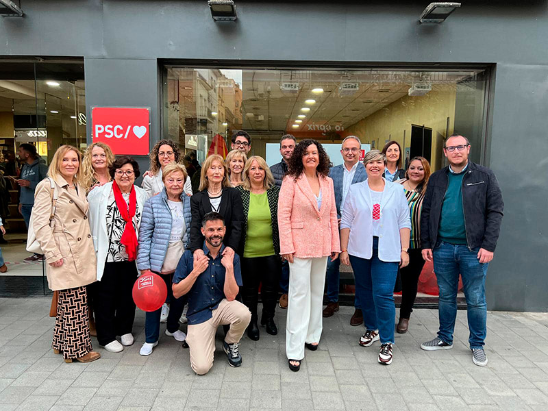 Integrants de la candidatura del PSC a Palamós. (Foto: PSC Palamós i Sant Joan).