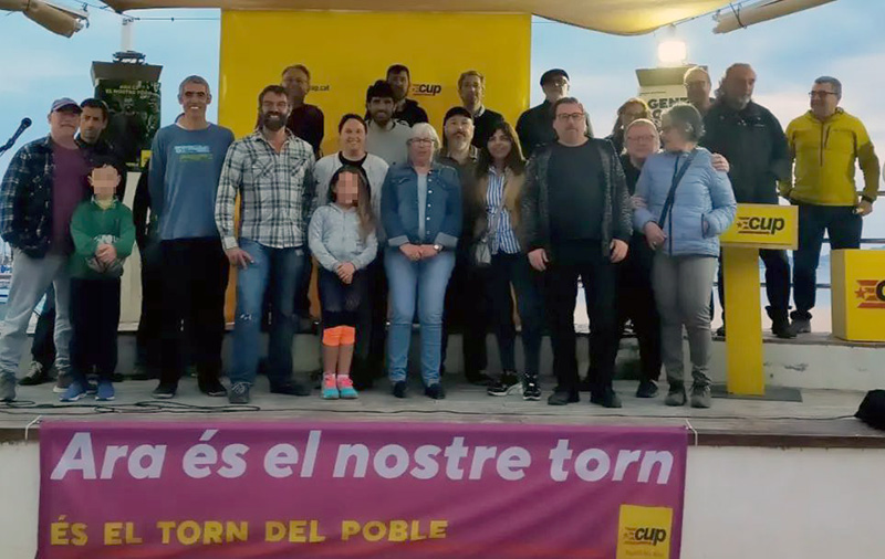La CUP va fer l'acte central de campanya aquest passat cap de setmana al passeig. (Foto: CUP Palamós Vila-romà).