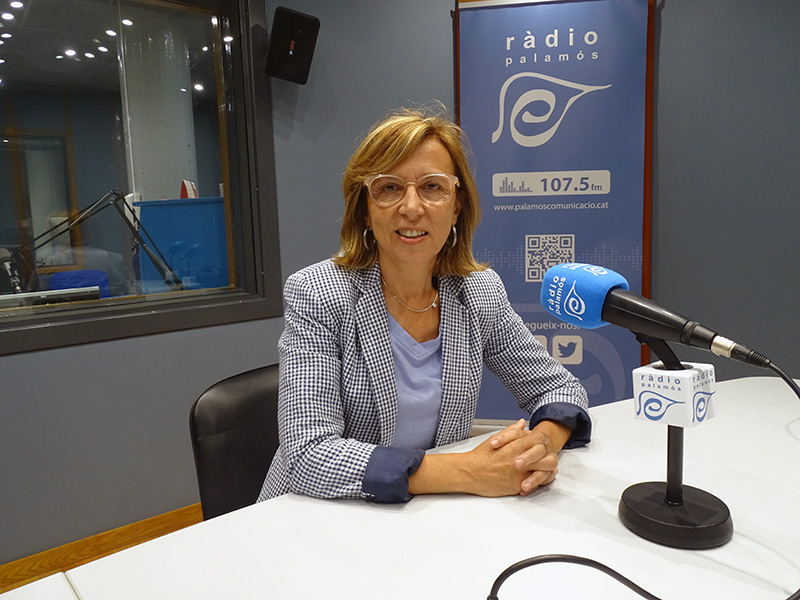 Teresa Ferrés, cap de llista de Som-hi per Palamós i Sant Joan, avui als nostres estudis.