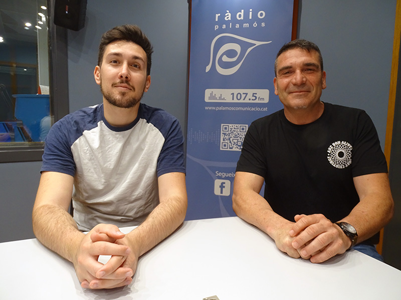 Andreu Iruela i Joan Antoni López, coordinador i president, respectivament, del Club Esportiu Palamós.