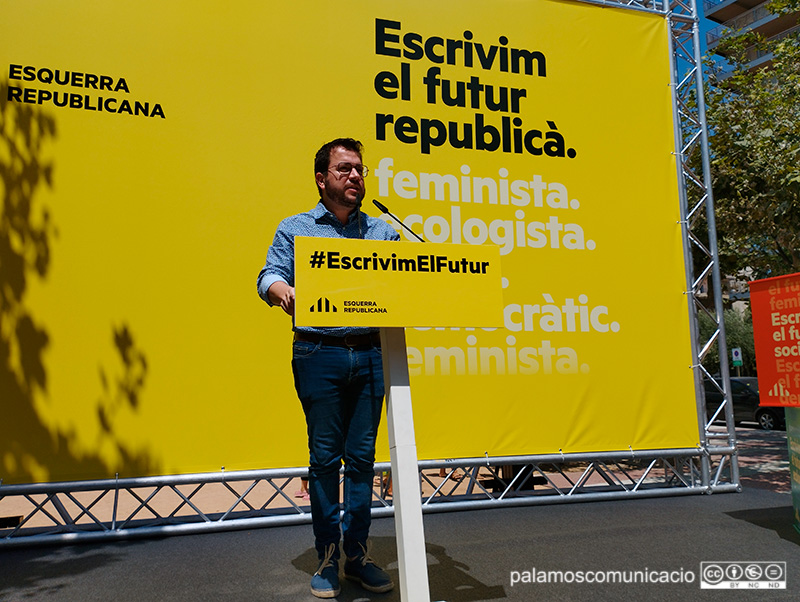 Pere Aragonès encapçalarà l'acte electoral d'ERC a Palamós d'avui divendres.