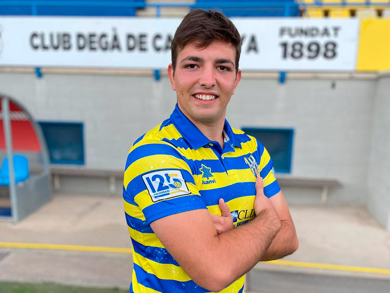 Nil Rabaseda té 18 anys i arriba del Fornells. (Foto: Laura Heras - Palamós CF).