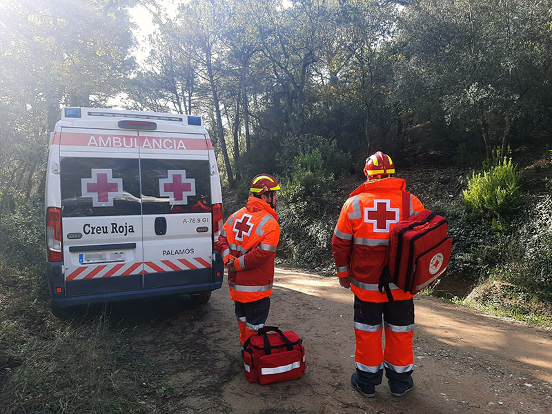 Imatge d'arxiu d'un dispositiu preventiu de Creu Roja Palamós. (Foto: Creu Roja Palamós).