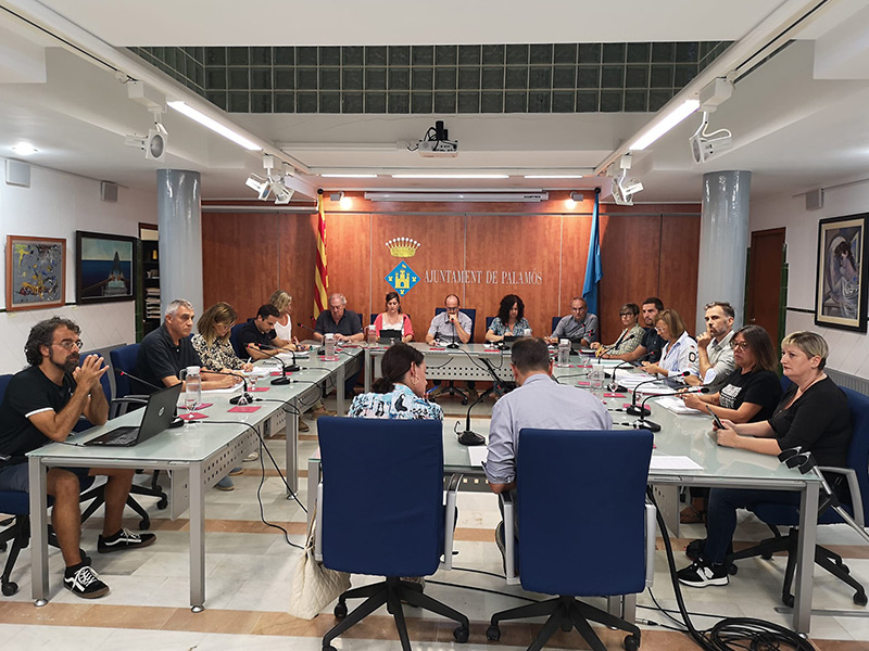 El Ple de l'Ajuntament de Palamós del passat mes de setembre. (Foto: Ajuntament de Palamós).