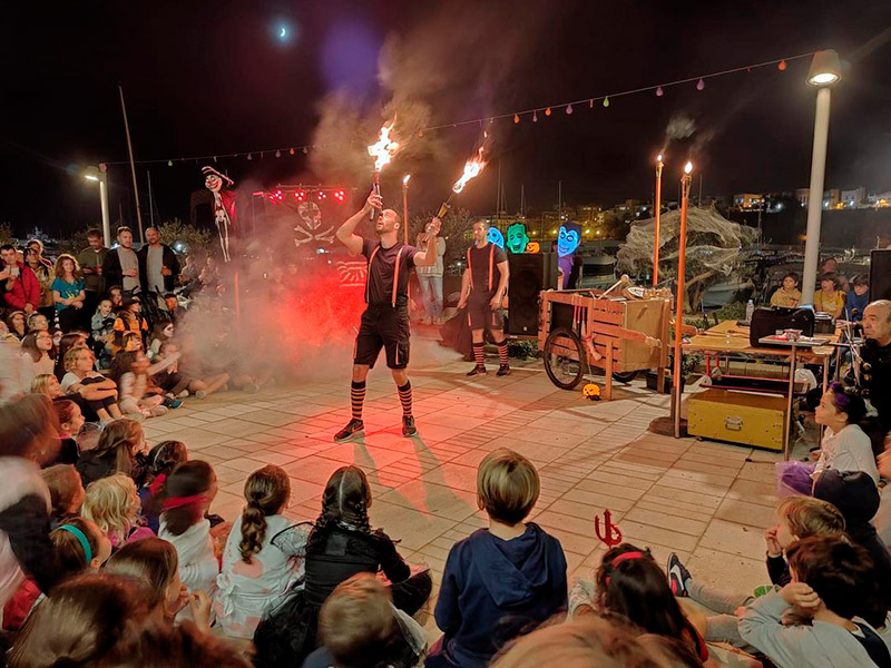 Imatge de la festa de Halloween l'any passat al Port Marina Palamós, (Foto: Port Marina Palamós).