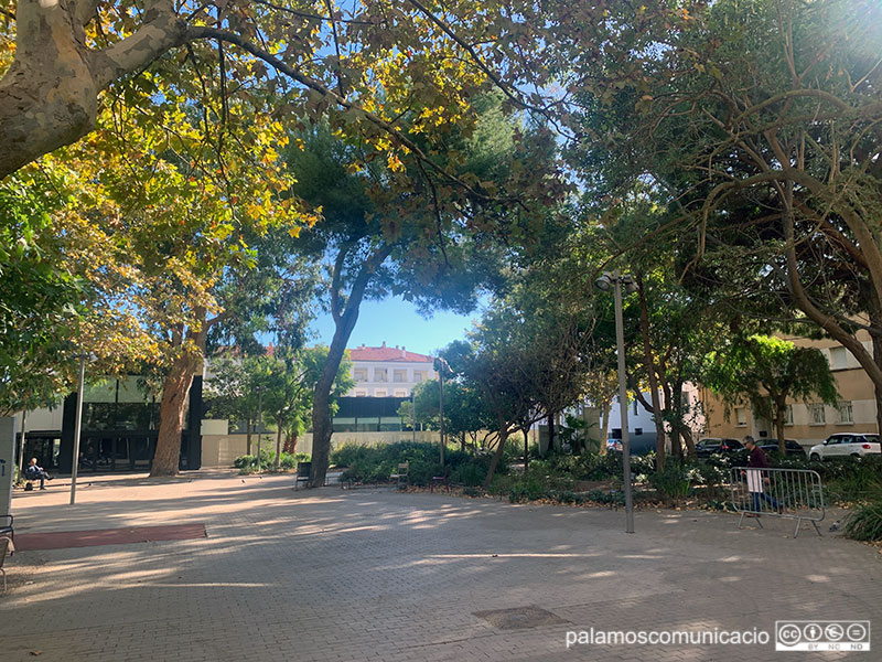 La Plaça dels Països Catalans, aquest matí.