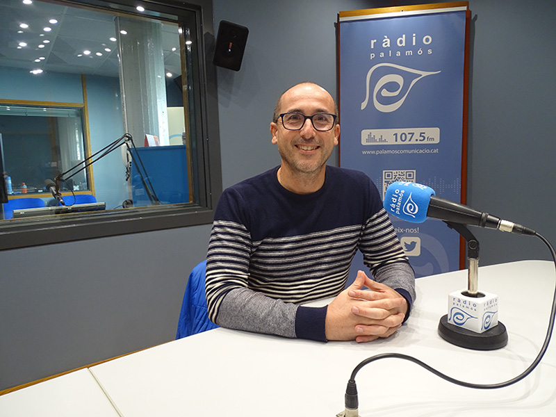 L'alcalde de Palamós, Lluís Puig, aquest matí als nostres estudis.