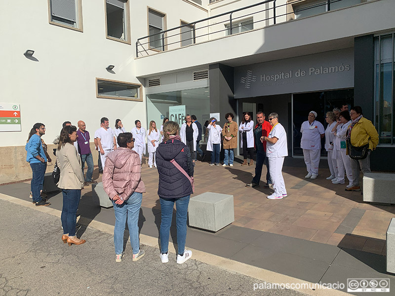 Treballadors de SSIBE han donat suport a les famílies dels doctors palestins El Hayik i Aburamadan.