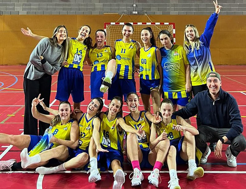 El sènior femení del CE Palamós va guanyar de 33 punts a la pista del Tordera B. (Foto: CE Palamós).