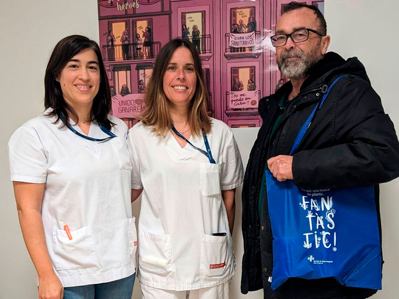 Les noves bosses de plàstic reciclat substitueixen les anteriors de cotó orgànic. (Foto: SSIBE).