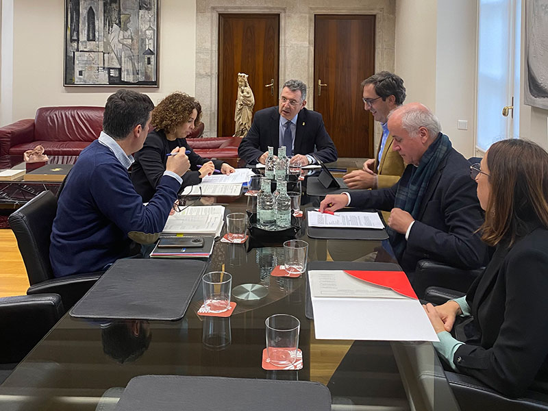 Reunió de la Comissió de Seguiment, a la Diputació de Girona. (Foto: Diputació de Girona).