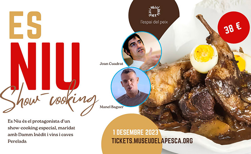 El showcooking anirà a càrrec dels cuiners Joan Cuadrat i Manel Baguer. (Foto: Museu de la Pesca de Palamós).