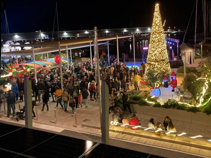 Imatge d'arxiu de la Festa de Nadal del Port Marina Palamós. (Foto: Port Marina Palamós).