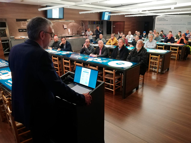 Sergi Tudela, director general de Política Marítima i Pesca Sostenible de la Generalitat. (Foto: Ajuntament de Palamós).