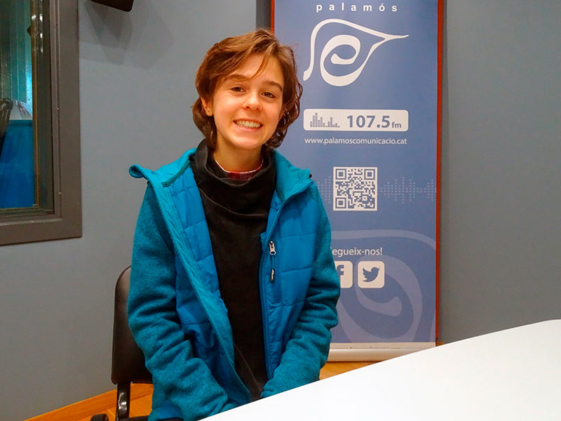 L'atleta palamosina Blanca Batlle, en una visita als nostres estudis.
