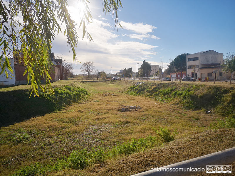 Imatge del Pla de Sant Joan, ahir al migdia.