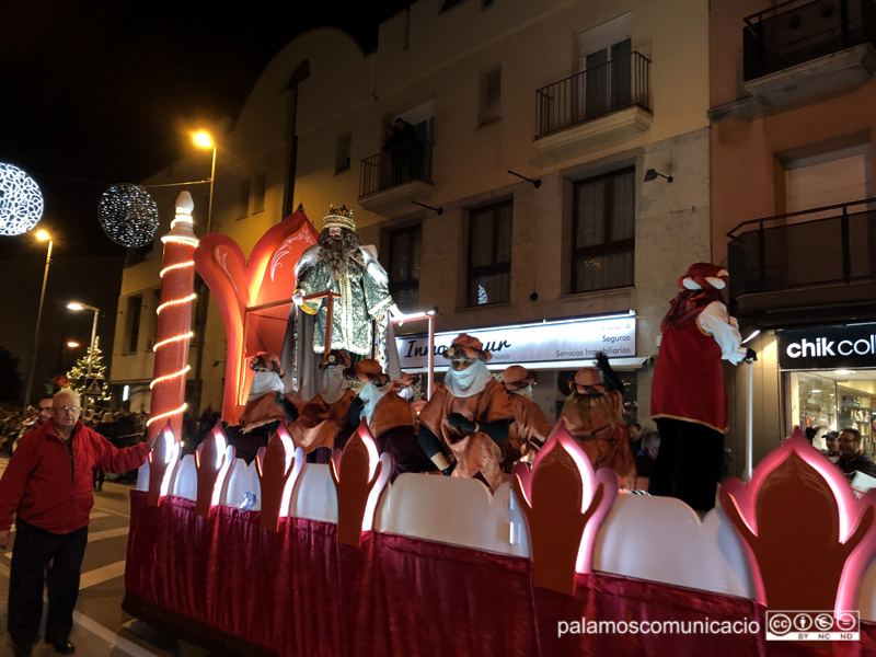 Imatge d'arxiu de la cavalcada de Reis a Palamós.