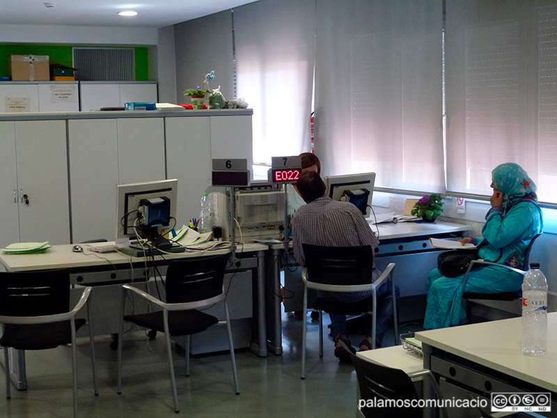 L'Oficina de Treball de la Generalitat a Palamós, en una imatge d'arxiu.