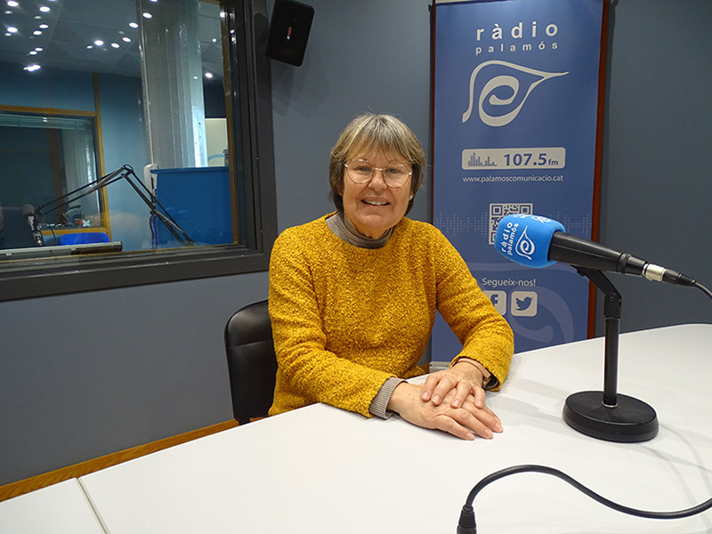 Teresa Cuadrado, ahir als nostres estudis, abans del programa 
