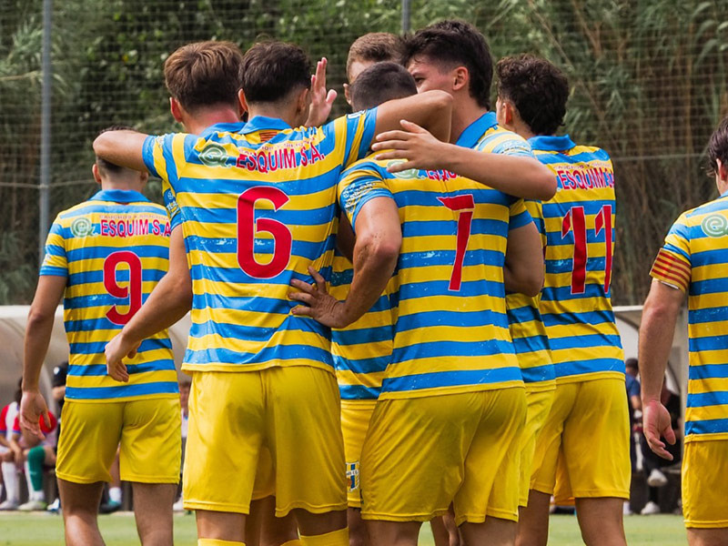 El Palamós torna demà a la competició jugant al camp del Granollers. (Foto: Laura Heras - Palamós CF).