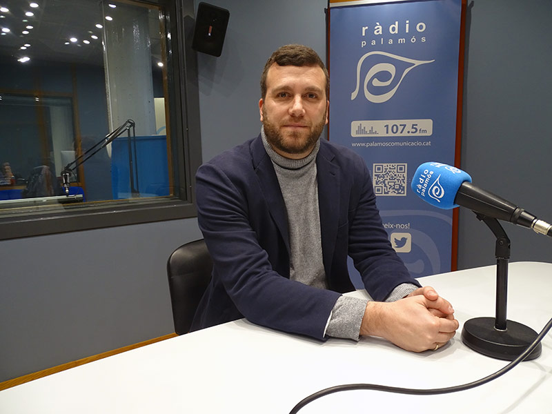 Àlex Redondo, en una visita als nostres estudis, tot just fa dues setmanes.