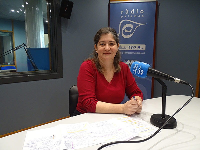 La regidora Maria Puig, avui durant el decurs del programa 'Preguntes'.