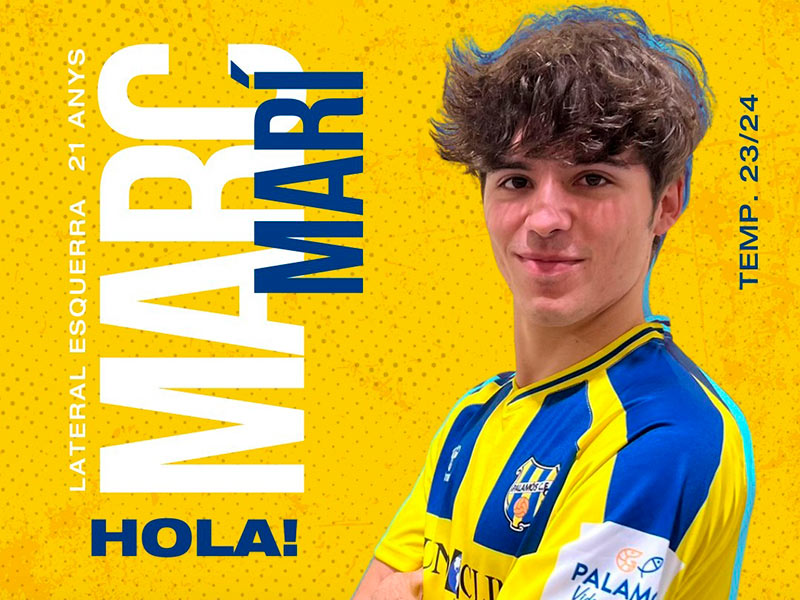 Marc Marí és el tercer reforç d'hivern del Degà. (Foto: Palamós CF - Laura Heras).