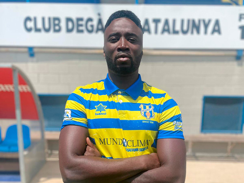 Kuku Kanteh deixa el Palamós després d'haver jugat 4 partits en el que portem de temporada. (Foto: Palamós CF).
