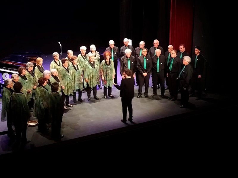 Imatge d'arxiu d'un concert de la Coral El Progrés, l'entitat degana de Palamós. (Foto: Coral El Progrés).