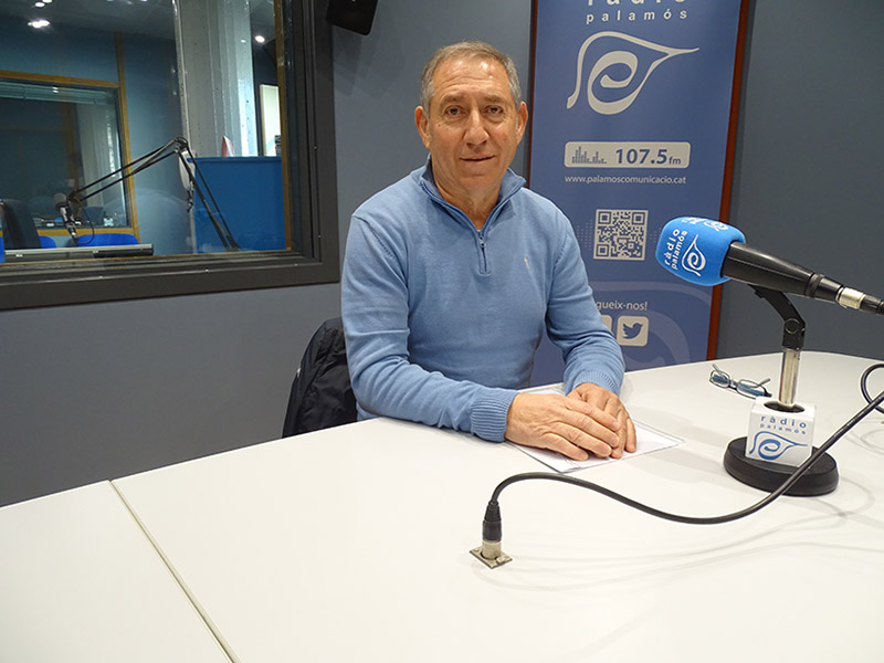 El president del Palamós Club de Futbol, Toni Heras.