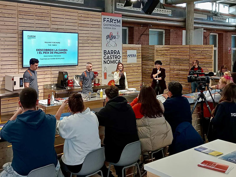 Els productes pesquers de Palamós presents al Fòrum Gastronòmic Girona 2024. (Foto: Ajuntament de Palamós).